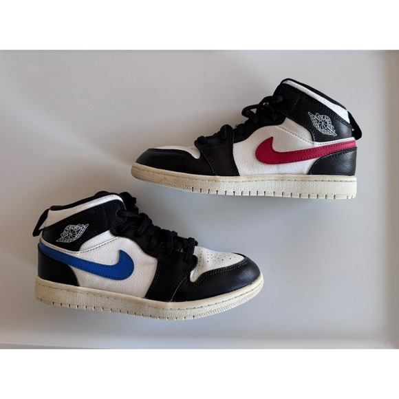 AIR JORDAN RETRO 1 MID CRAYON PACK MULTI COLOR SHOES 640734-052 Size 3y EUC - Picture 1 of 9